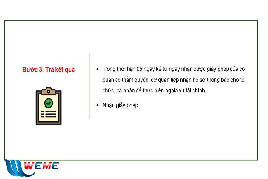 Trình tự gia hạn giấy phép xả thải - Bước 3